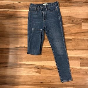 Madewell 10” high rise skinny
